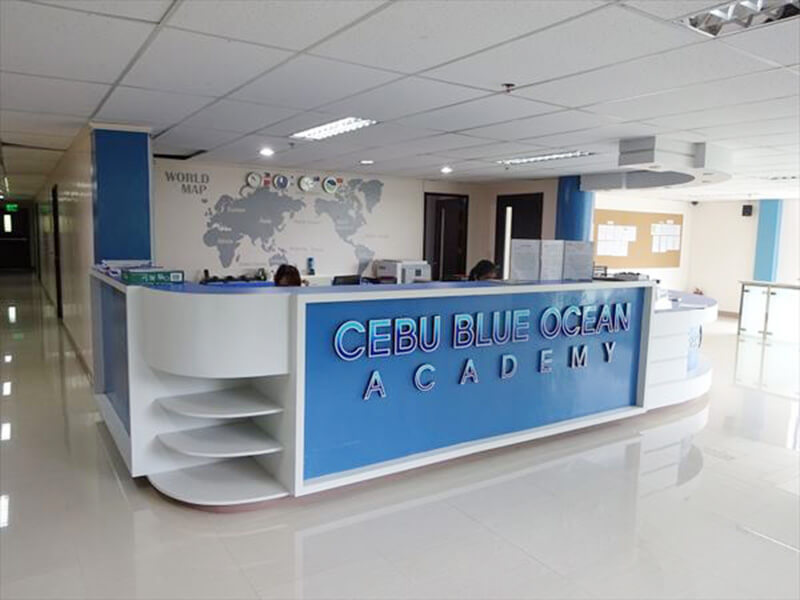 Cebu Blue Ocean Academy 受付
