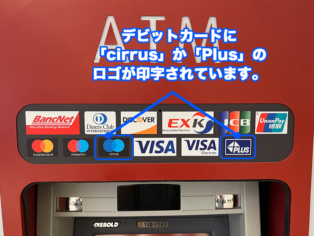 フィリピン　デビットカード 対応ATM